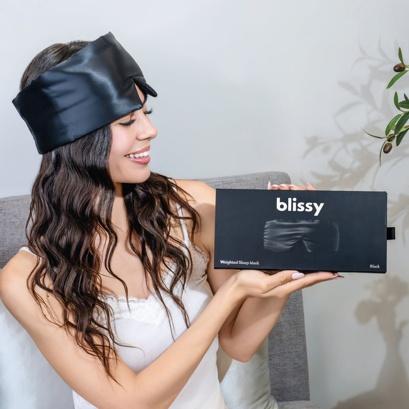 Sleep Mask - Black - Weighted