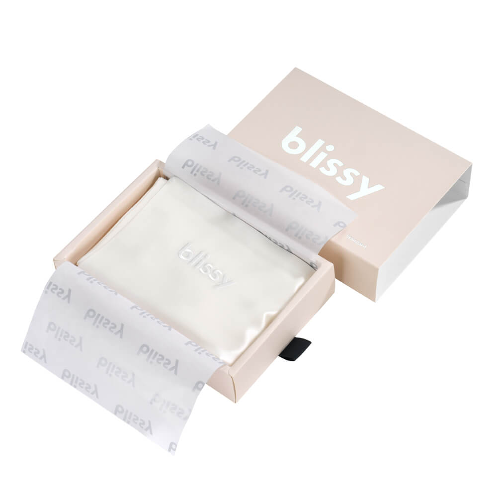 Queen White Pillowcase – Blissy Premium Silk