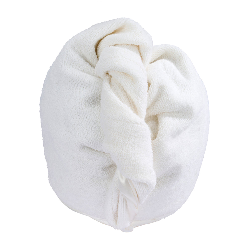 Blissy White Reversible Towel – 22 Momme Mulberry Silk, 100% Silk