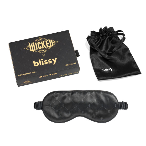 Blissy Wicked™ Sleep Mask – 22 Momme Mulberry Silk, 100% Silk