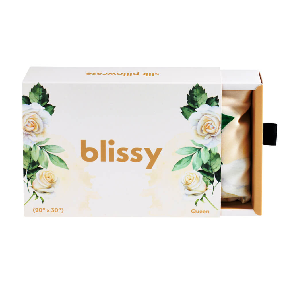 Blissy King Zodiac Flower Pillowcase Lifestyle – Mulberry Silk