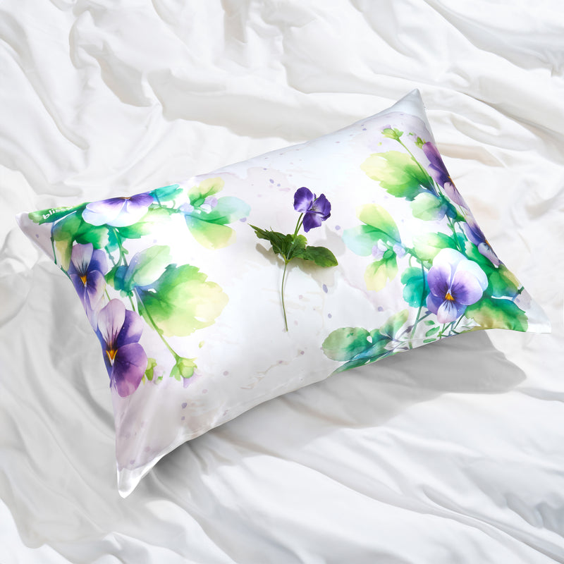 Pillowcase - Zodiac Flower - Capricorn Pansy - Standard