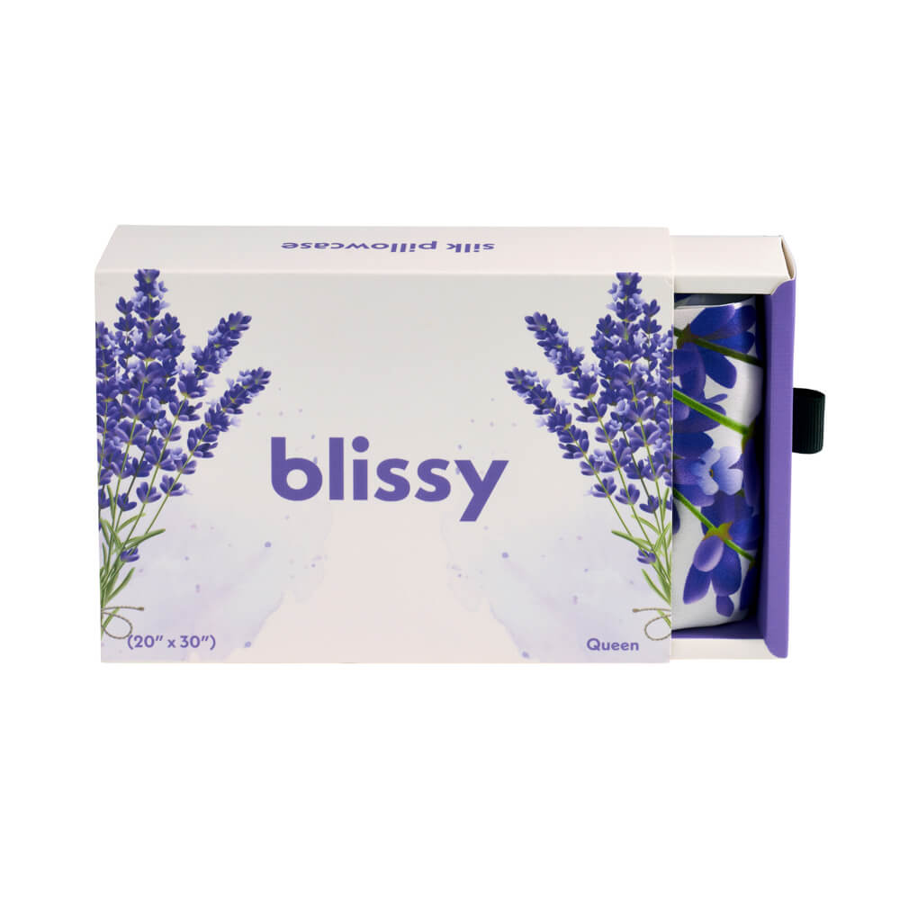 Blissy Zodiac Flower Silk Pillowcase Detail – Standard