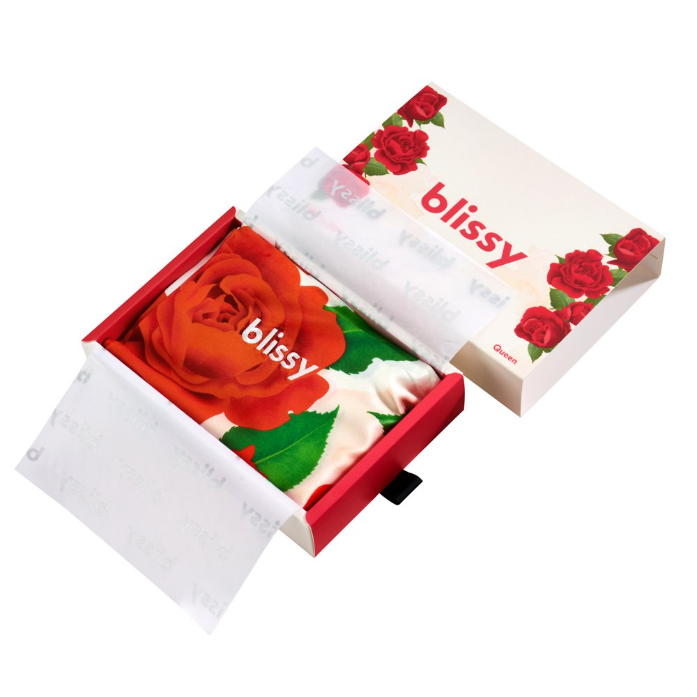 Blissy Mulberry Silk Pillowcase – Zodiac Flower Standard