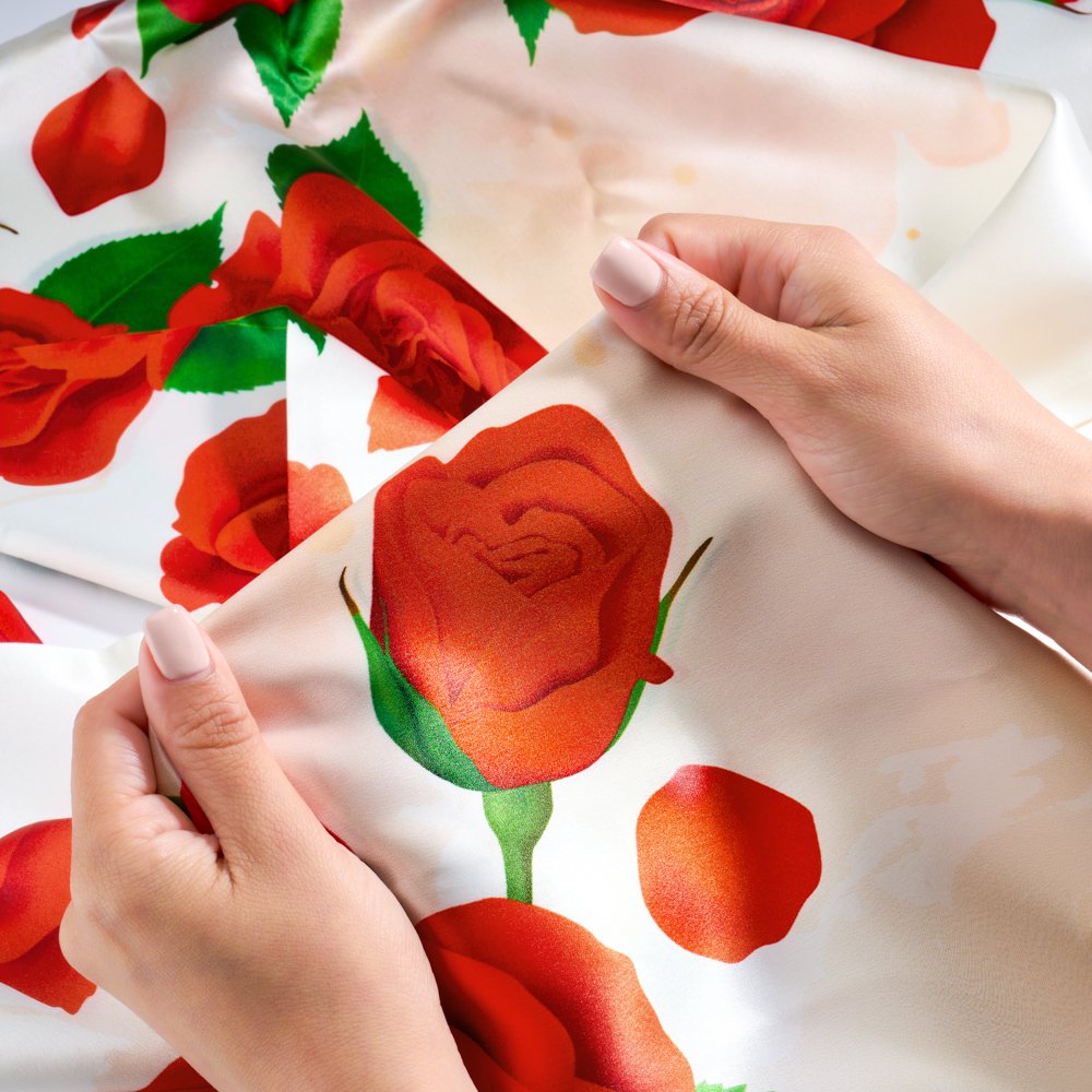 Zodiac Flower Pillowcase Close-Up – Blissy 22 Momme Silk