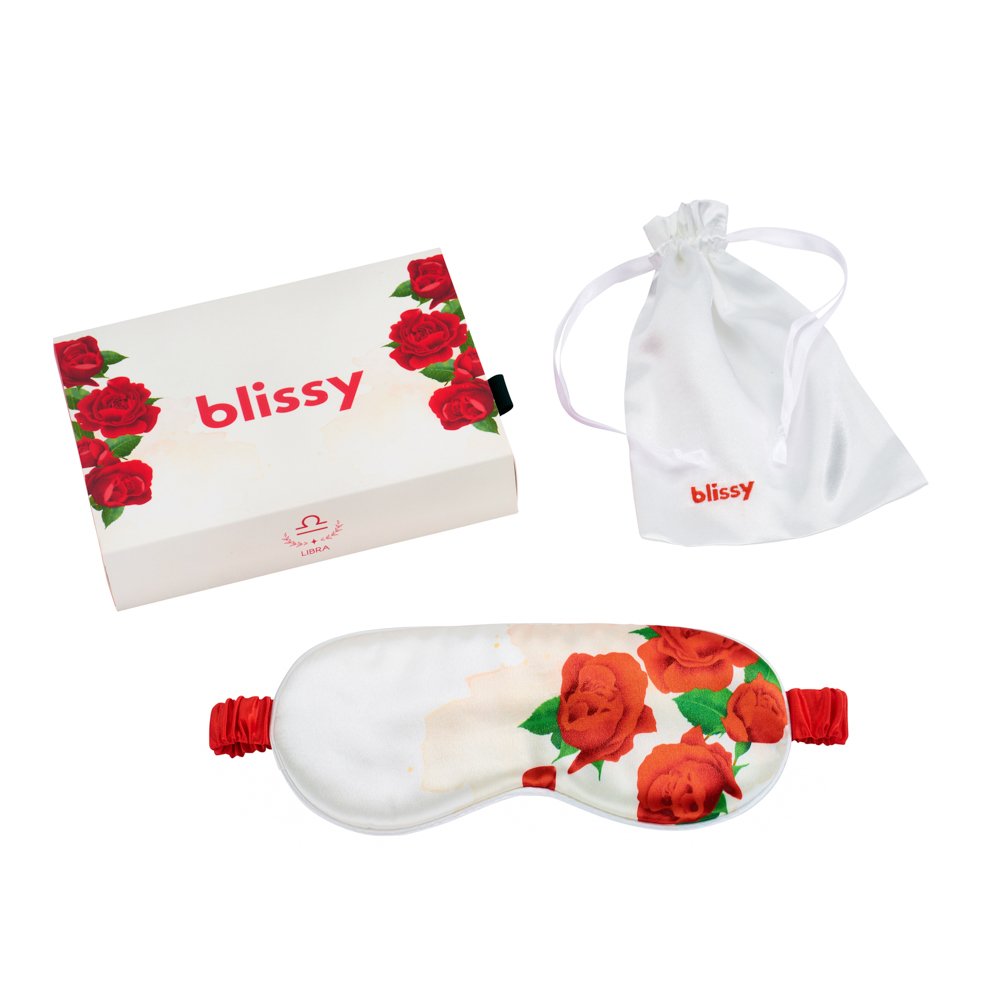 Blissy Zodiac Flower Sleep Mask – 22 Momme Mulberry Silk, 100% Silk