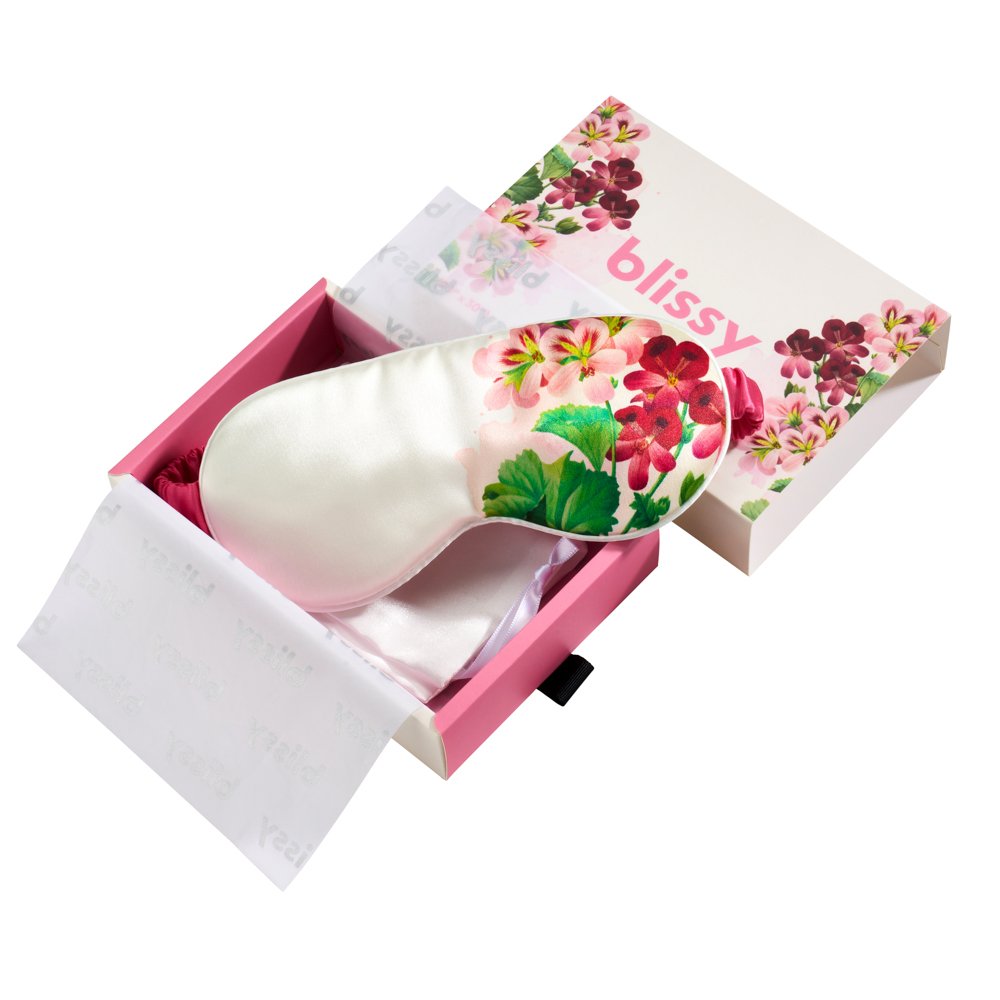 Blissy Mulberry Silk Sleep Mask – Zodiac Flower