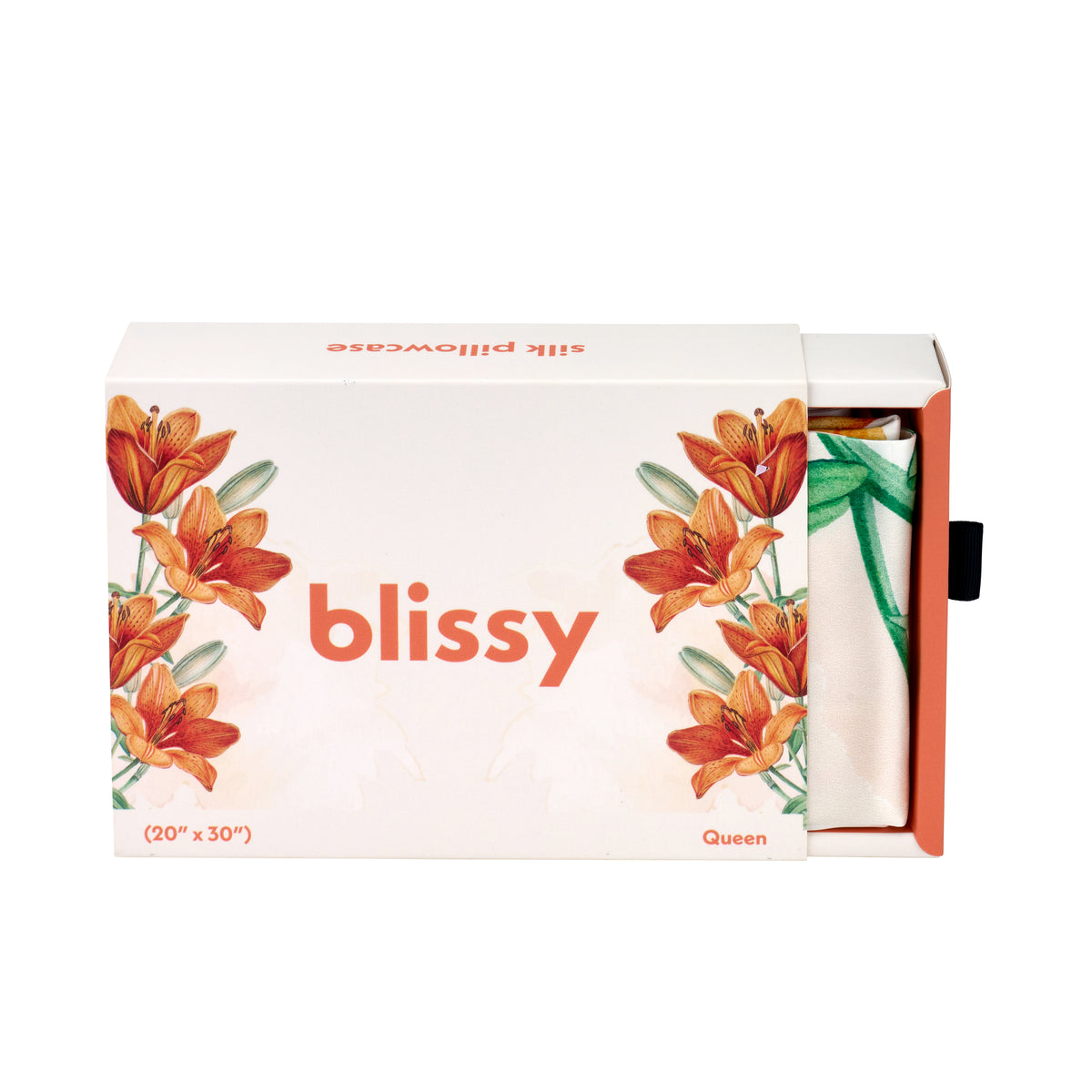 Blissy Zodiac Flower Silk Pillowcase Detail – Standard