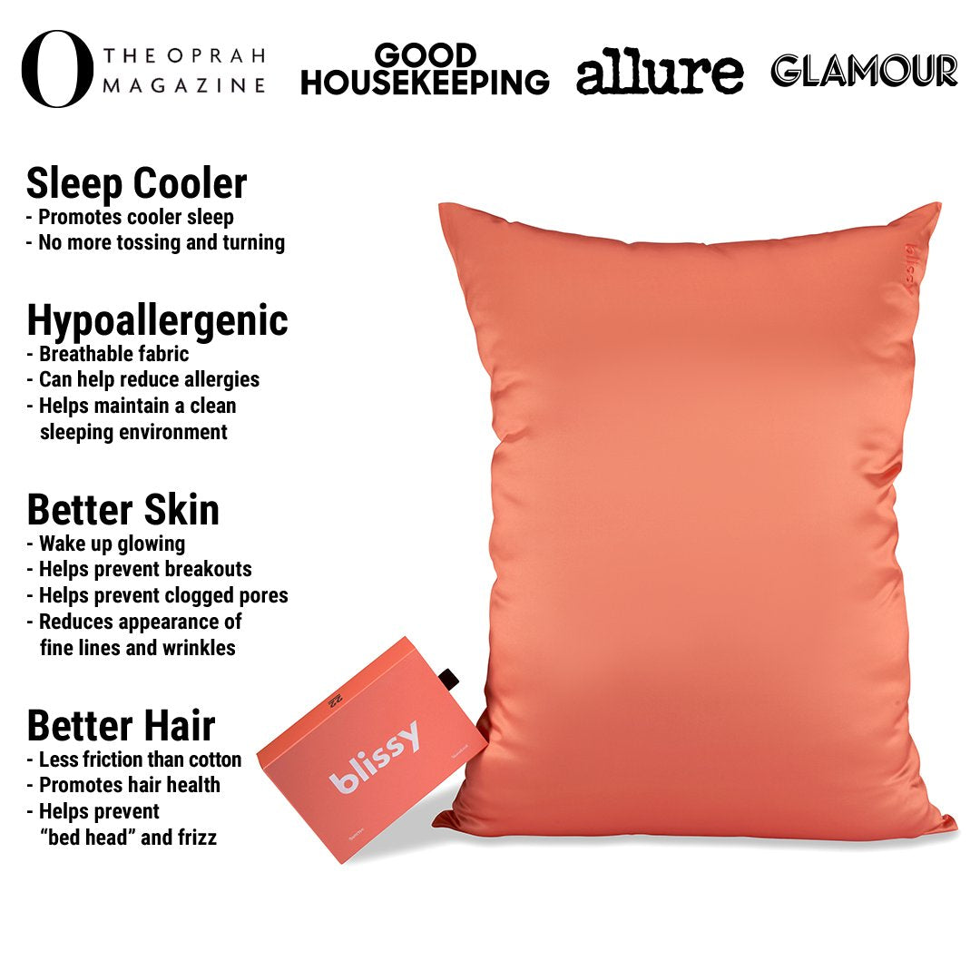 Sunrise Mulberry Silk Pillowcase – Blissy King