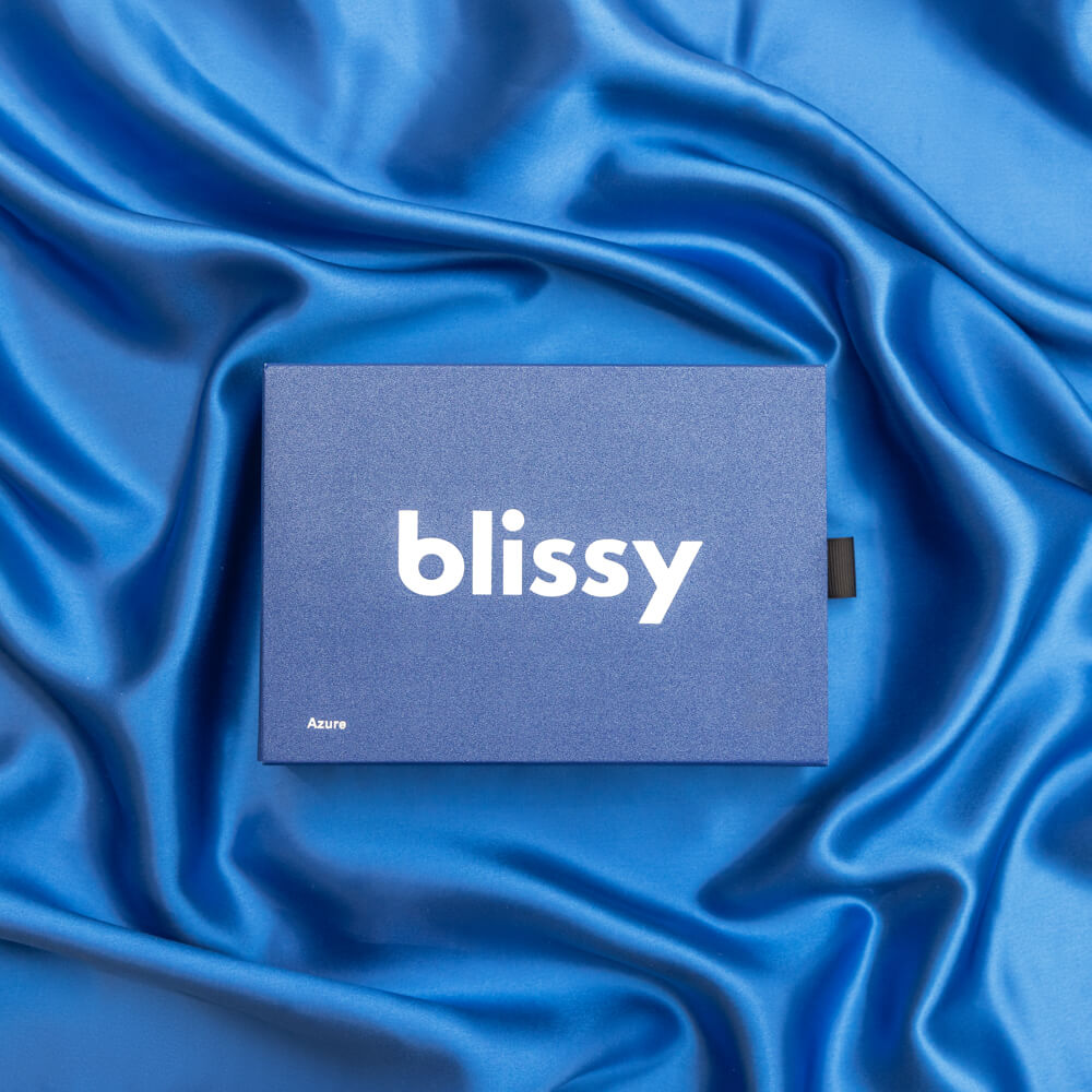 Blissy Mulberry Silk Pillowcase – Azure King