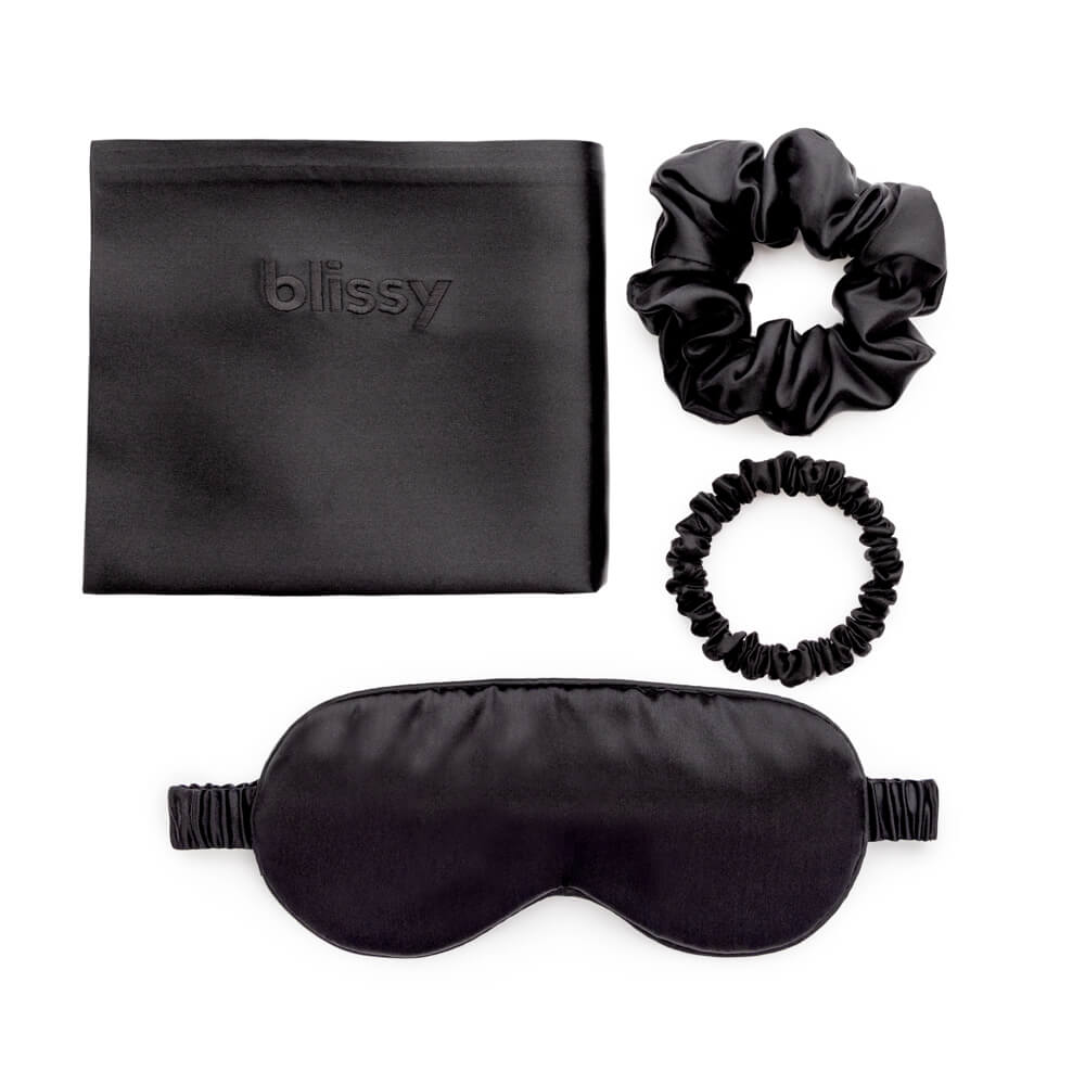 Blissy Black Silk Blissy Dream Set Detail – King