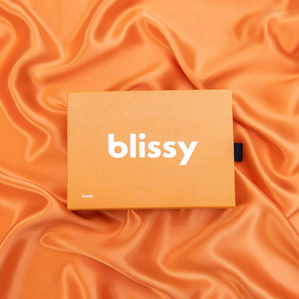 Blissy Mulberry Silk Pillowcase – Coral Queen