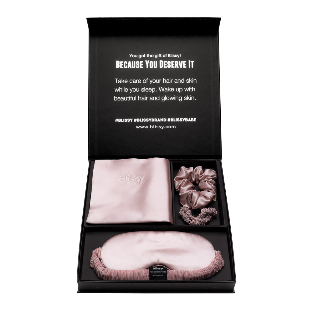 Blissy King Pink Blissy Dream Set Lifestyle – Mulberry Silk