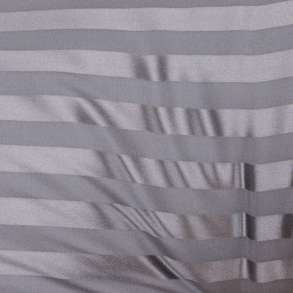 Blissy Standard Grey Striped Pillowcase Lifestyle – Mulberry Silk