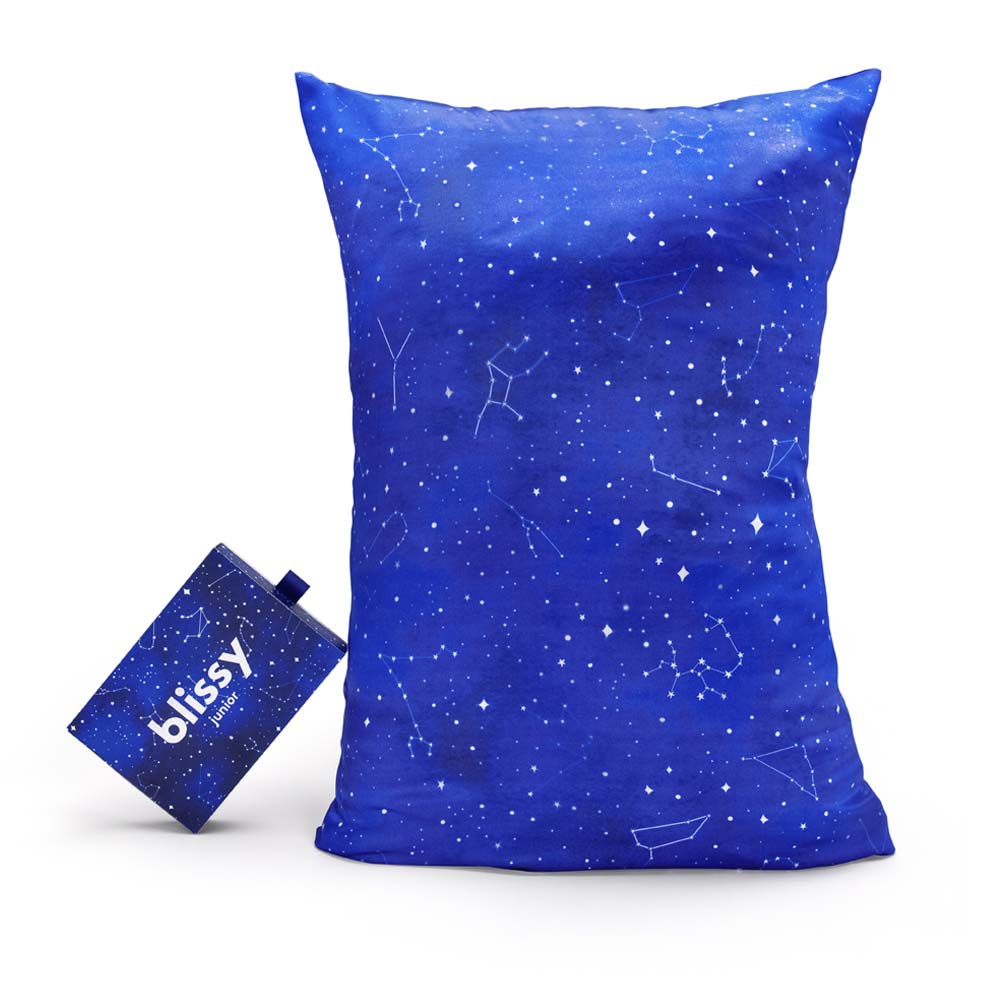 Blissy Night Sky Pillowcase Lifestyle – Mulberry Silk