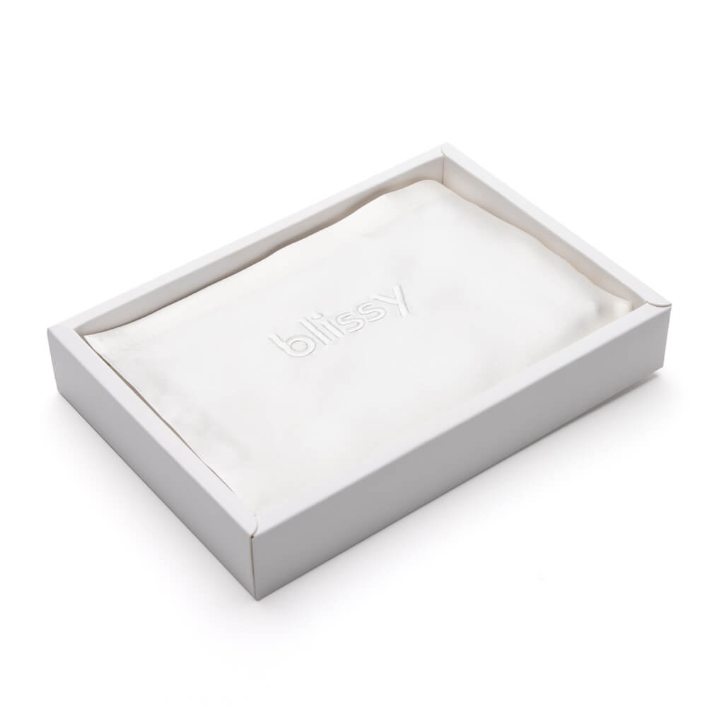 White Pillowcase – Blissy Premium Silk