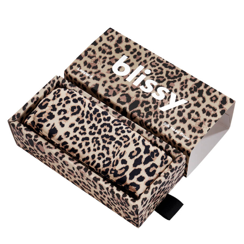 Blissy Beauty Band - Leopard - Blissy Leopard Blissy Beauty Band – 22 Momme Mulberry Silk, 100% Silk