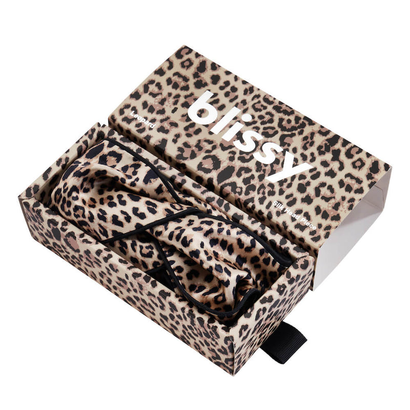 Blissy Head Piece - Leopard - Blissy Leopard Blissy Head Piece – 22 Momme Mulberry Silk, 100% Silk