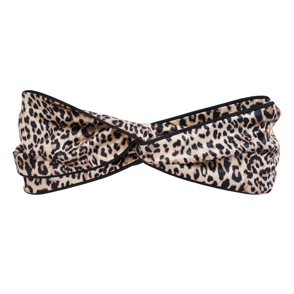 Blissy Leopard Silk Blissy Head Piece Detail –
