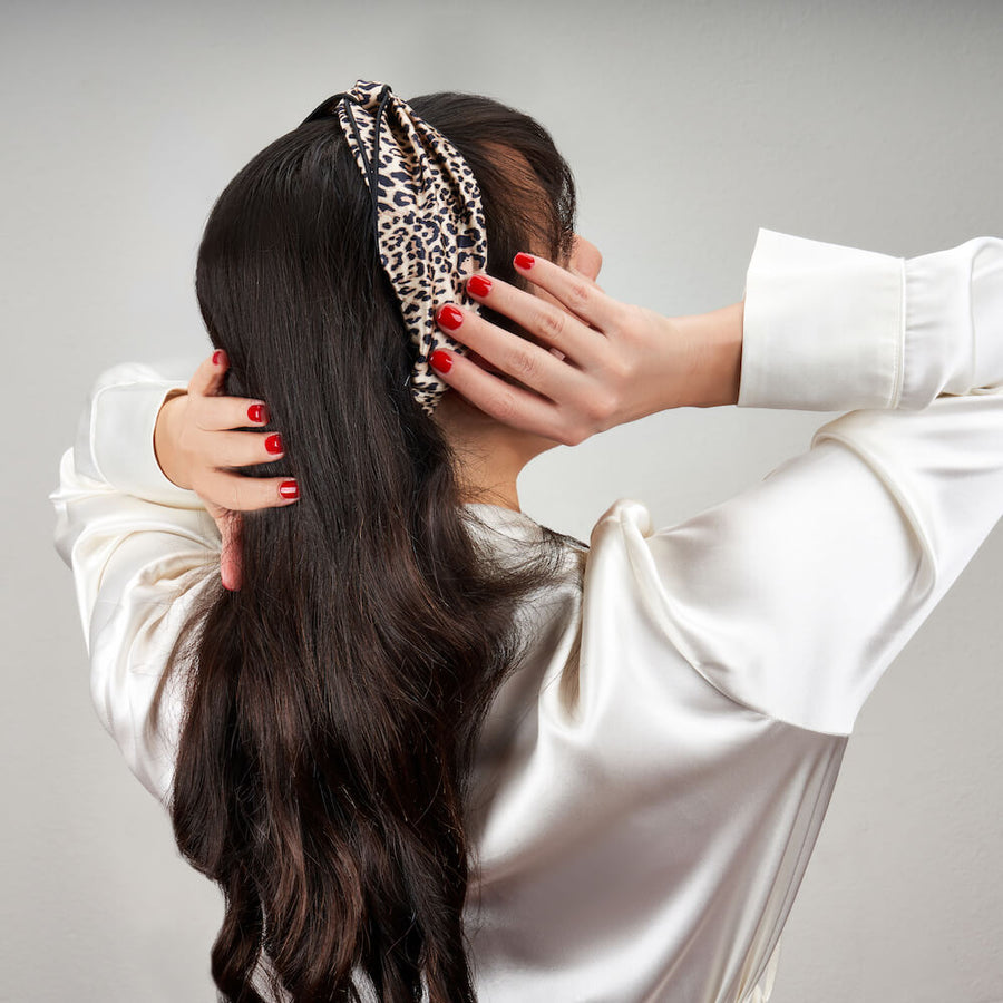 Blissy Mulberry Silk Blissy Head Piece – Leopard