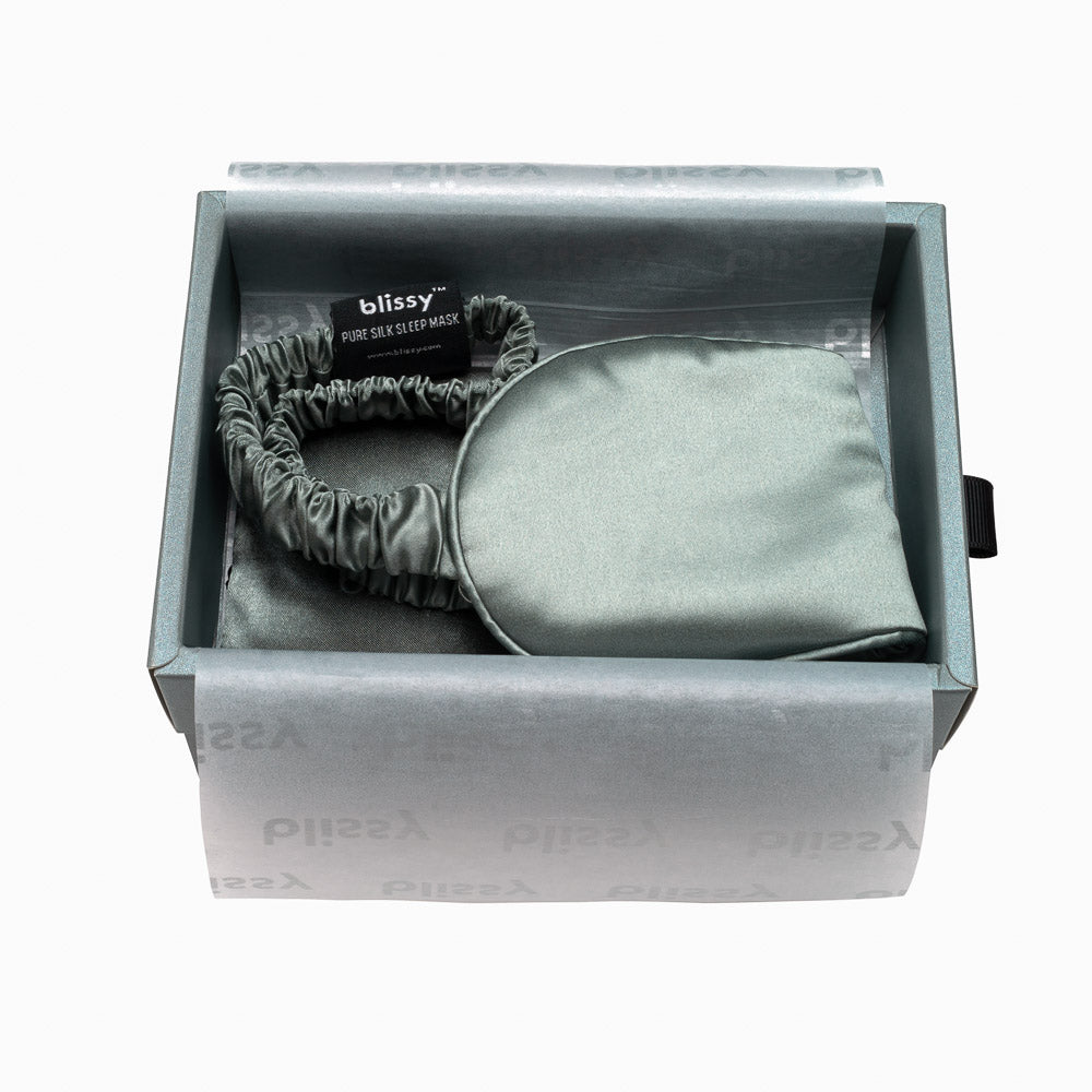 Blissy Mulberry Silk Sleep Mask – Matcha