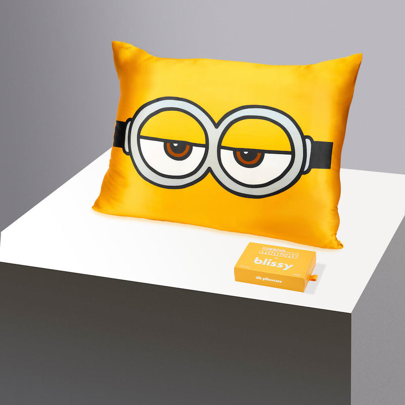 Pillowcase - Sleepyhead Minion - Junior Standard - Blissy Sleepyhead Minion Pillowcase – 22 Momme Mulberry Silk, 100% Silk
