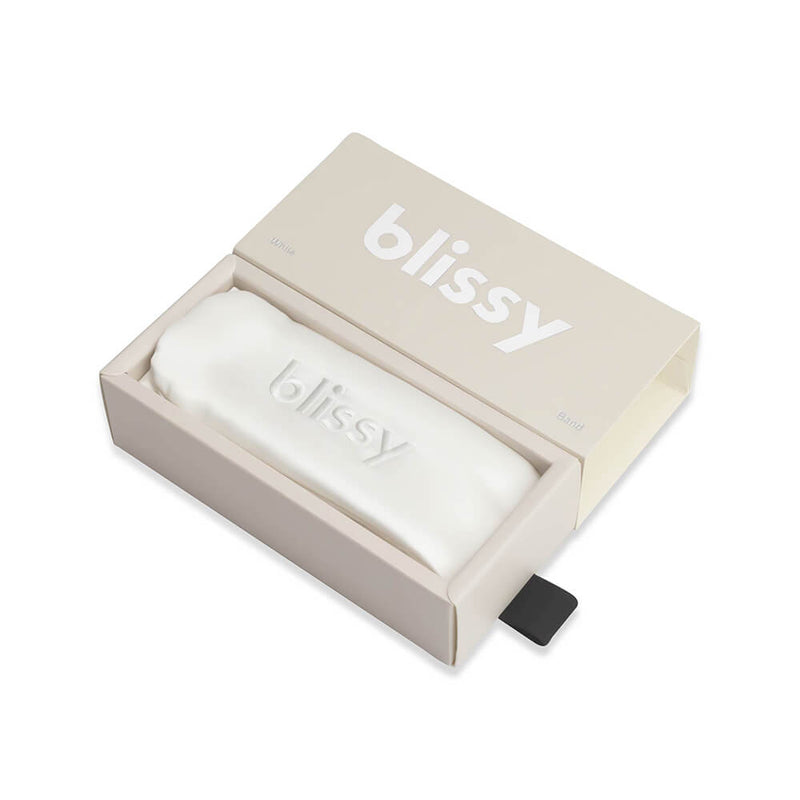 Blissy Beauty Band - White - Blissy White Blissy Beauty Band – 22 Momme Mulberry Silk, 100% Silk