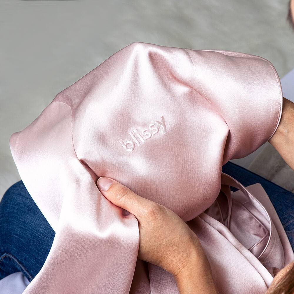 Pink Classic Robe – Blissy Premium Silk