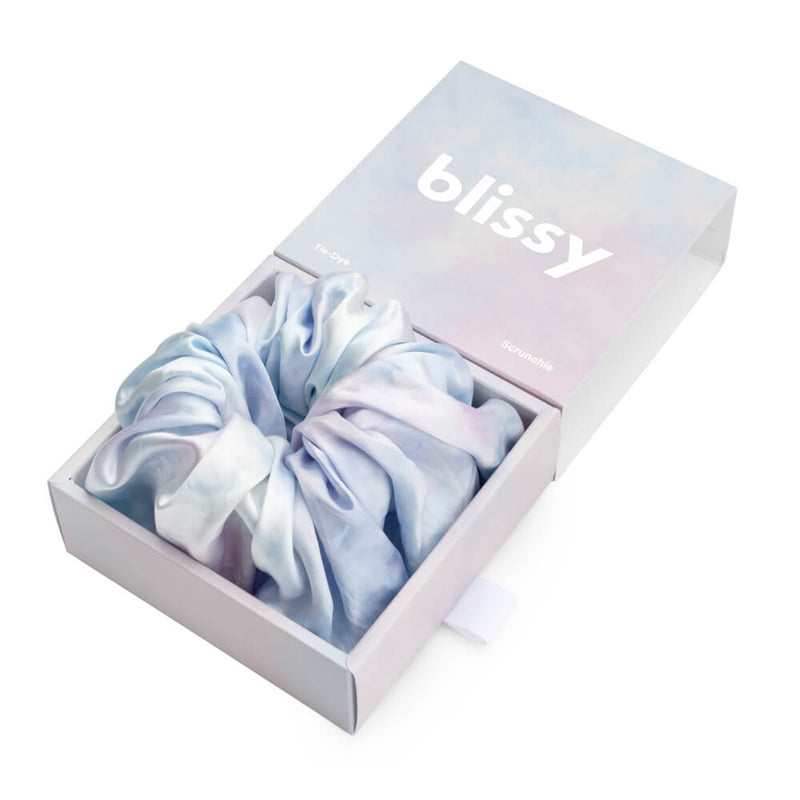 Blissy Oversized Scrunchie - Tie-Dye - Blissy Tie-Dye Blissy Oversized Scrunchie – 22 Momme Mulberry Silk, 100% Silk