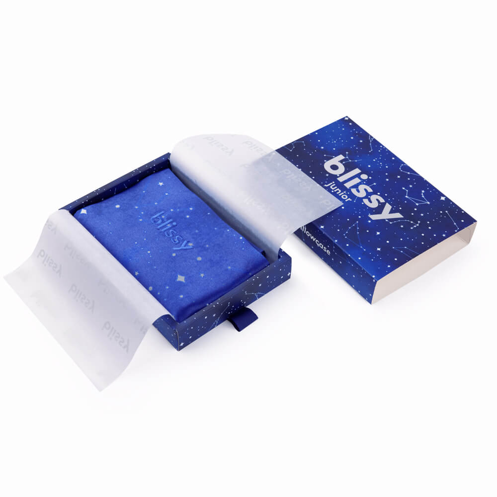 Blissy Night Sky Silk Pillowcase Detail –