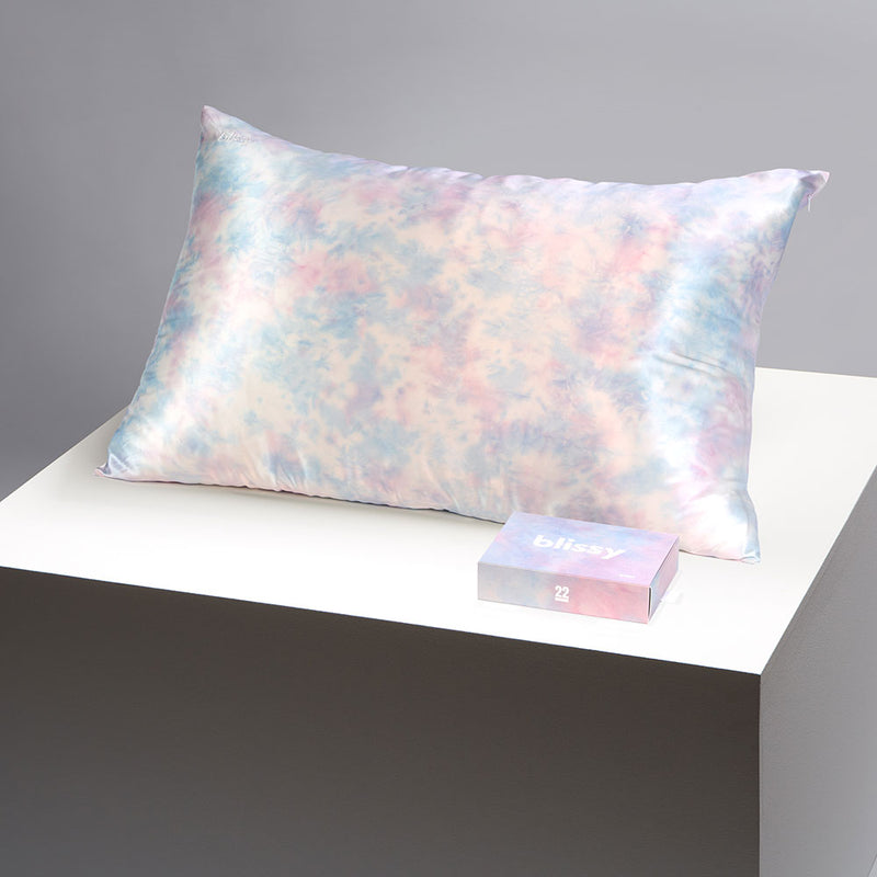 Pillowcase - Tie-Dye - King - Blissy King Tie-Dye Pillowcase – 22 Momme Mulberry Silk, 100% Silk