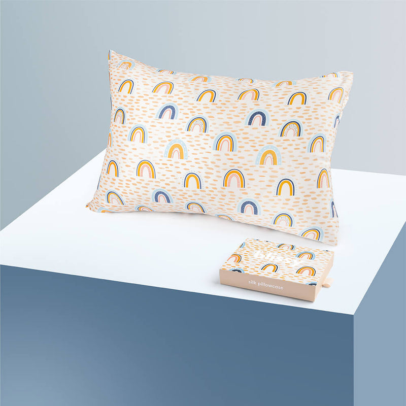 Pillowcase - Rainbow - Junior Standard - Blissy Rainbow Pillowcase – 22 Momme Mulberry Silk, 100% Silk
