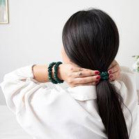 Blissy Skinny Scrunchies - Emerald