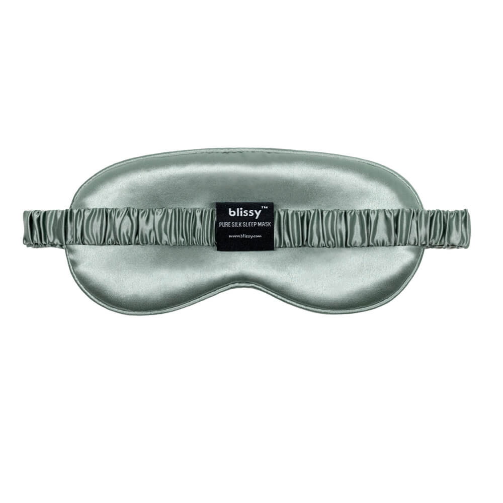 Matcha Mulberry Silk Sleep Mask – Blissy