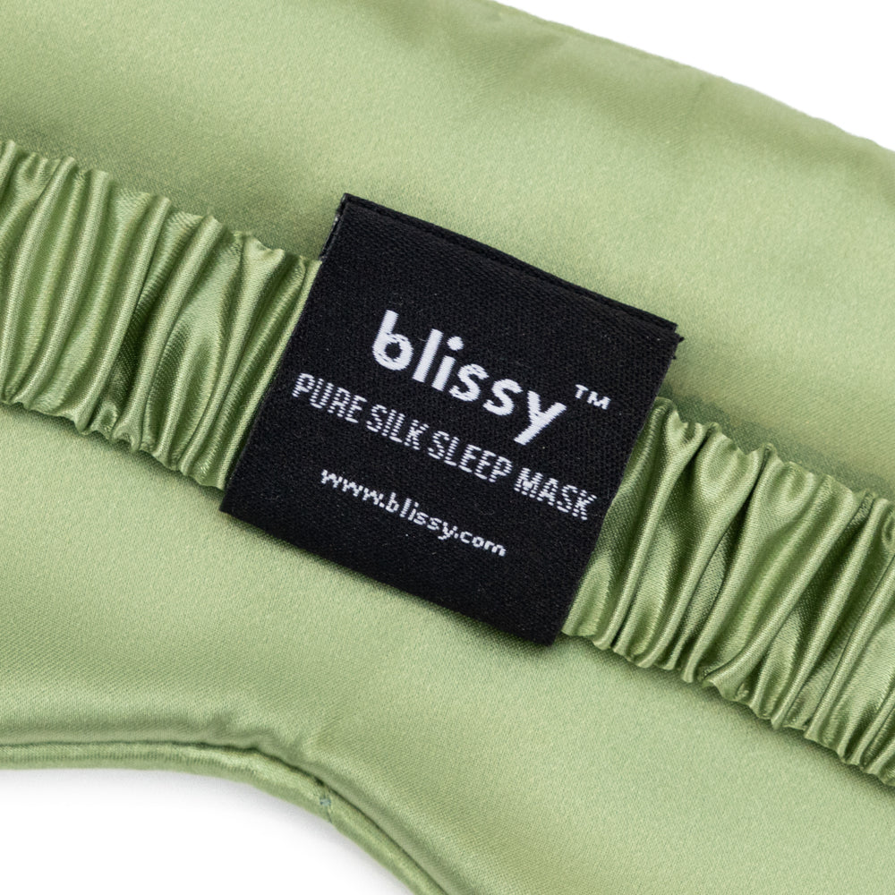 Blissy Olive Sleep Mask Lifestyle – Mulberry Silk