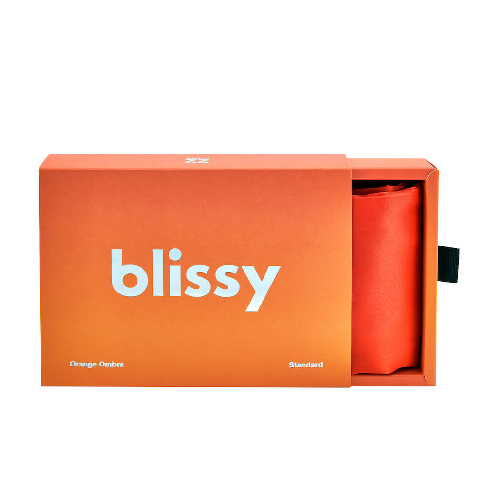 Blissy Mulberry Silk Pillowcase – Orange Ombre King