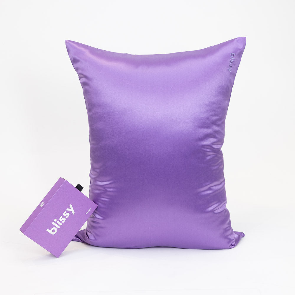 Blissy Orchid Silk Pillowcase Detail – Queen
