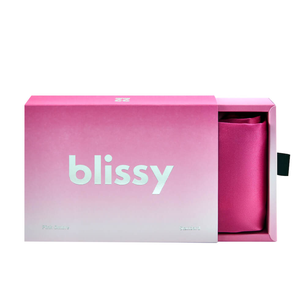 Blissy Mulberry Silk Pillowcase – Pink Ombre King