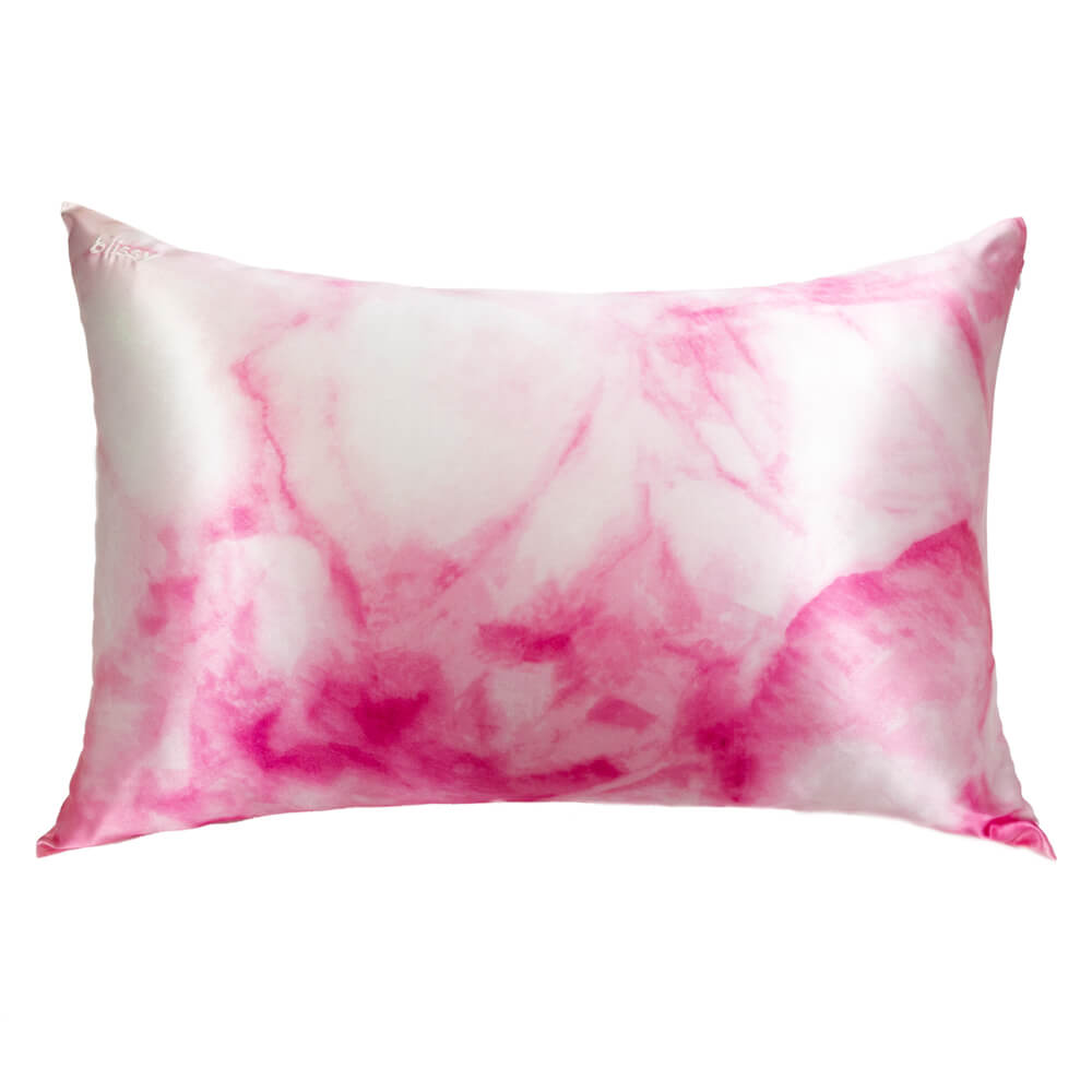 Blissy Mulberry Silk Pillowcase – Pink Tie-Dye King