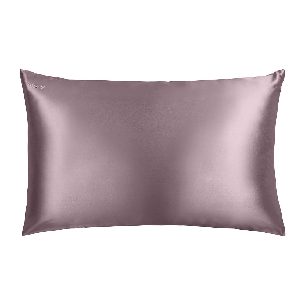 Blissy Plum Silk Pillowcase Detail – Standard