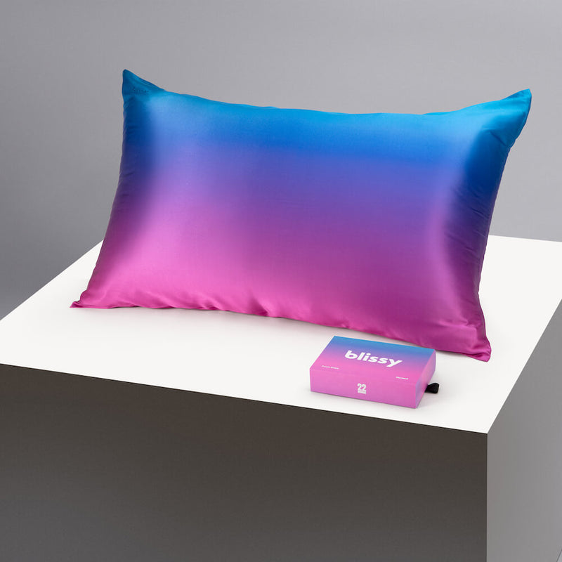 Pillowcase - Purple Ombre - King - Blissy King Purple Ombre Pillowcase – 22 Momme Mulberry Silk, 100% Silk