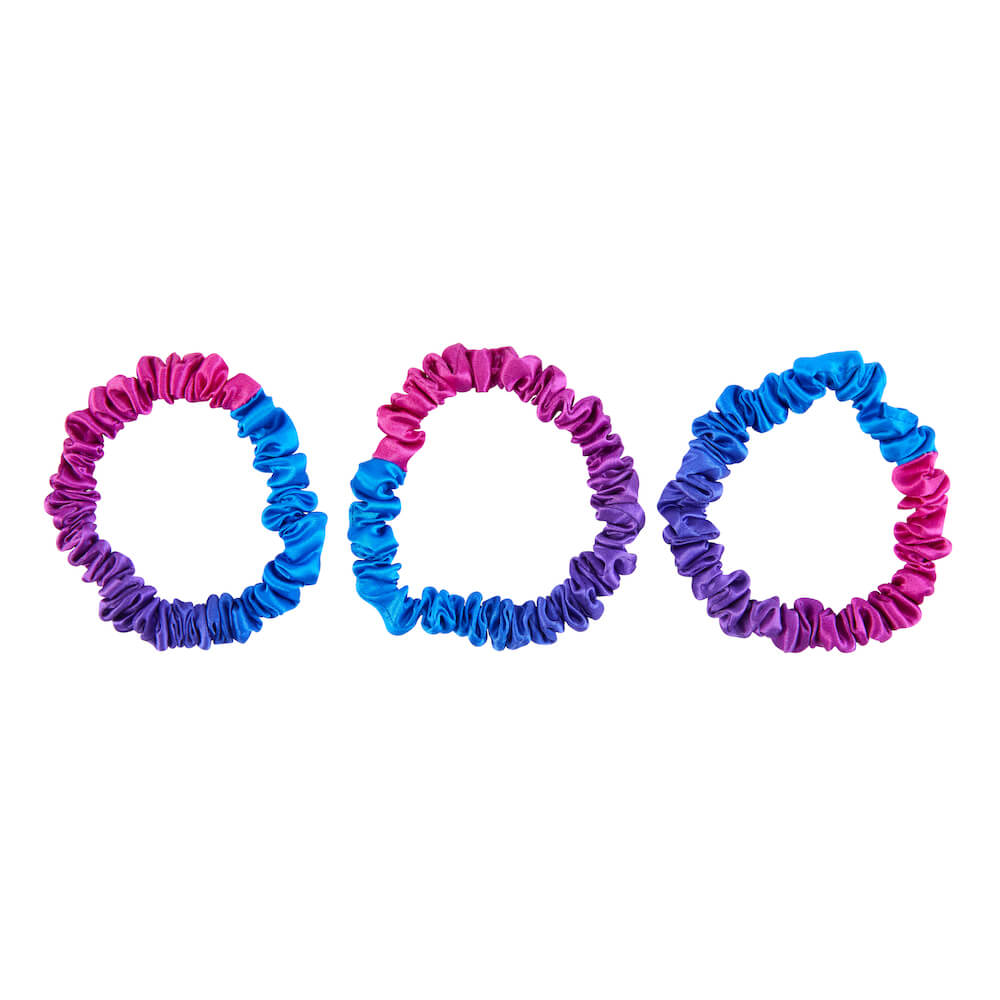 Blissy Purple Ombre Silk Blissy Skinny Scrunchies Detail –