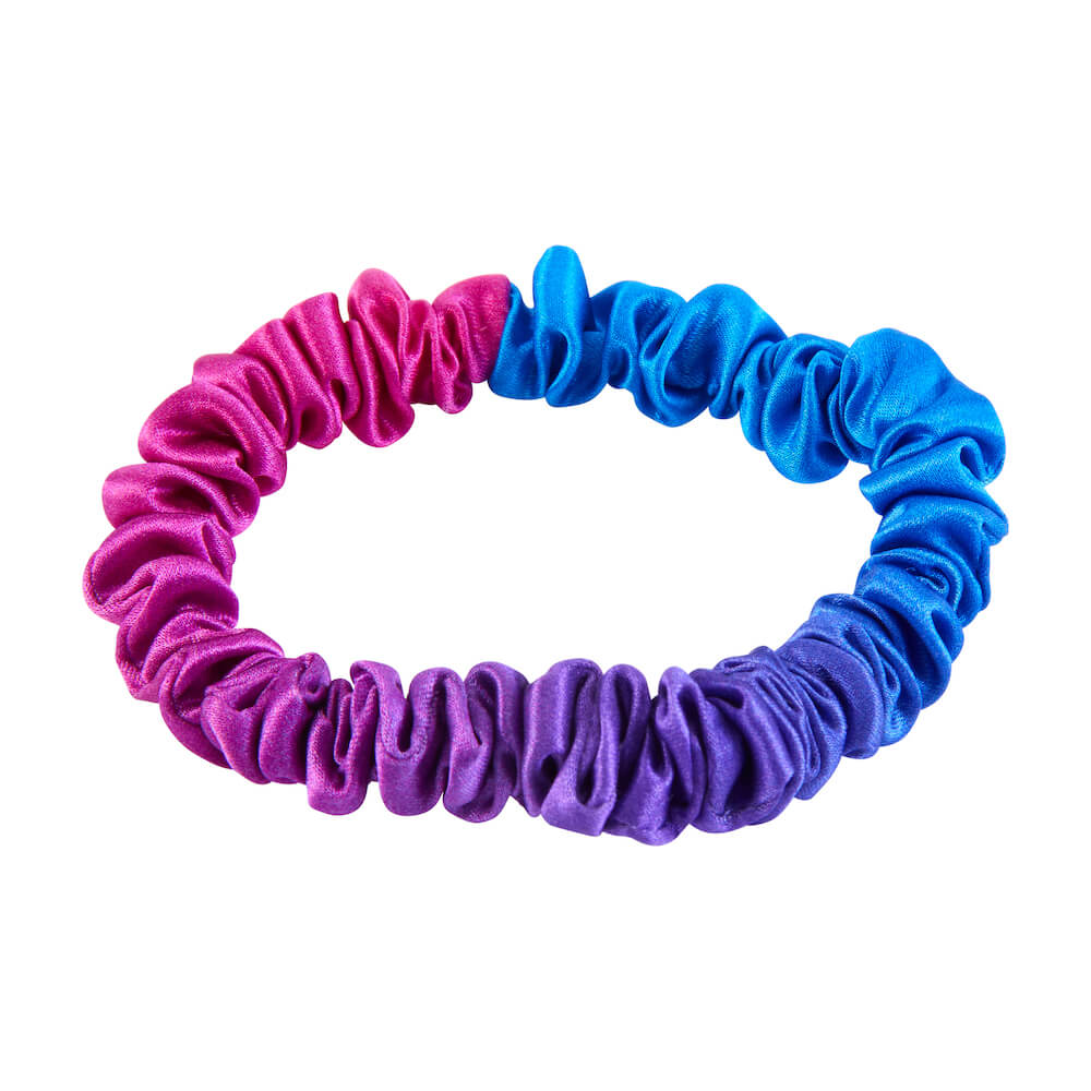 Blissy Purple Ombre Blissy Skinny Scrunchies Lifestyle – Mulberry Silk