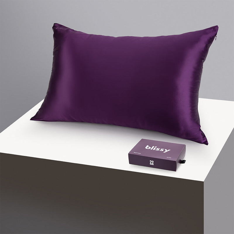 Pillowcase - Royal Purple - Standard - Blissy Standard Royal Purple Pillowcase – 22 Momme Mulberry Silk, 100% Silk