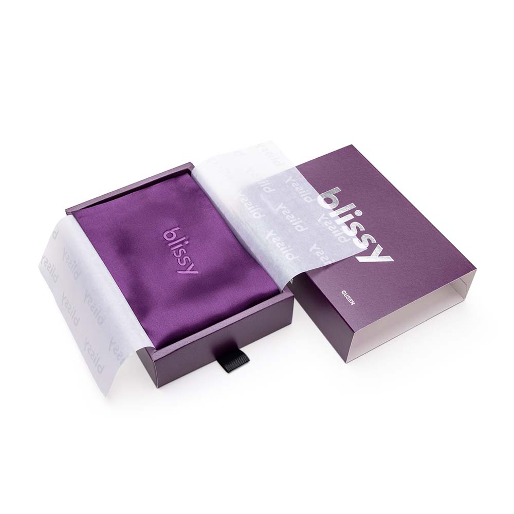 Blissy Mulberry Silk Pillowcase – Royal Purple Queen