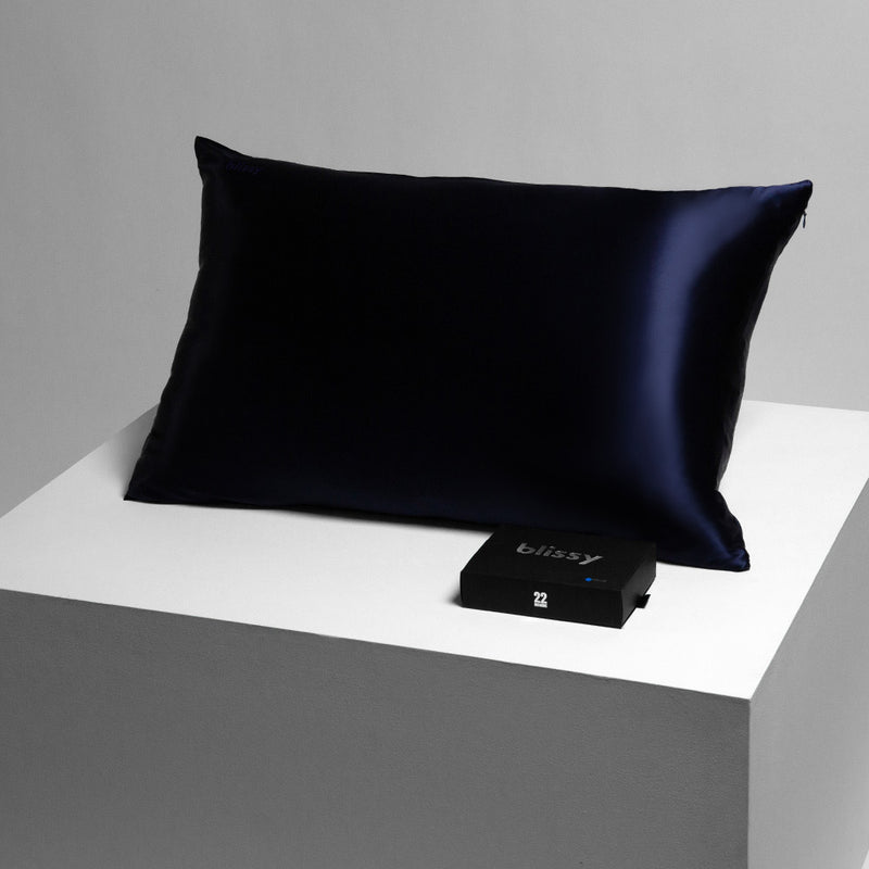 Pillowcase - Blue - King - Blissy Mulberry Silk Blissy Silk Pillowcase – 100% Pure Mulberry Silk
