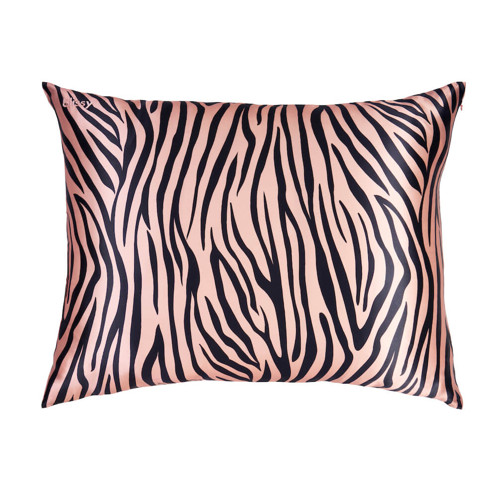 Blissy Tiger Silk Pillowcase Detail – King
