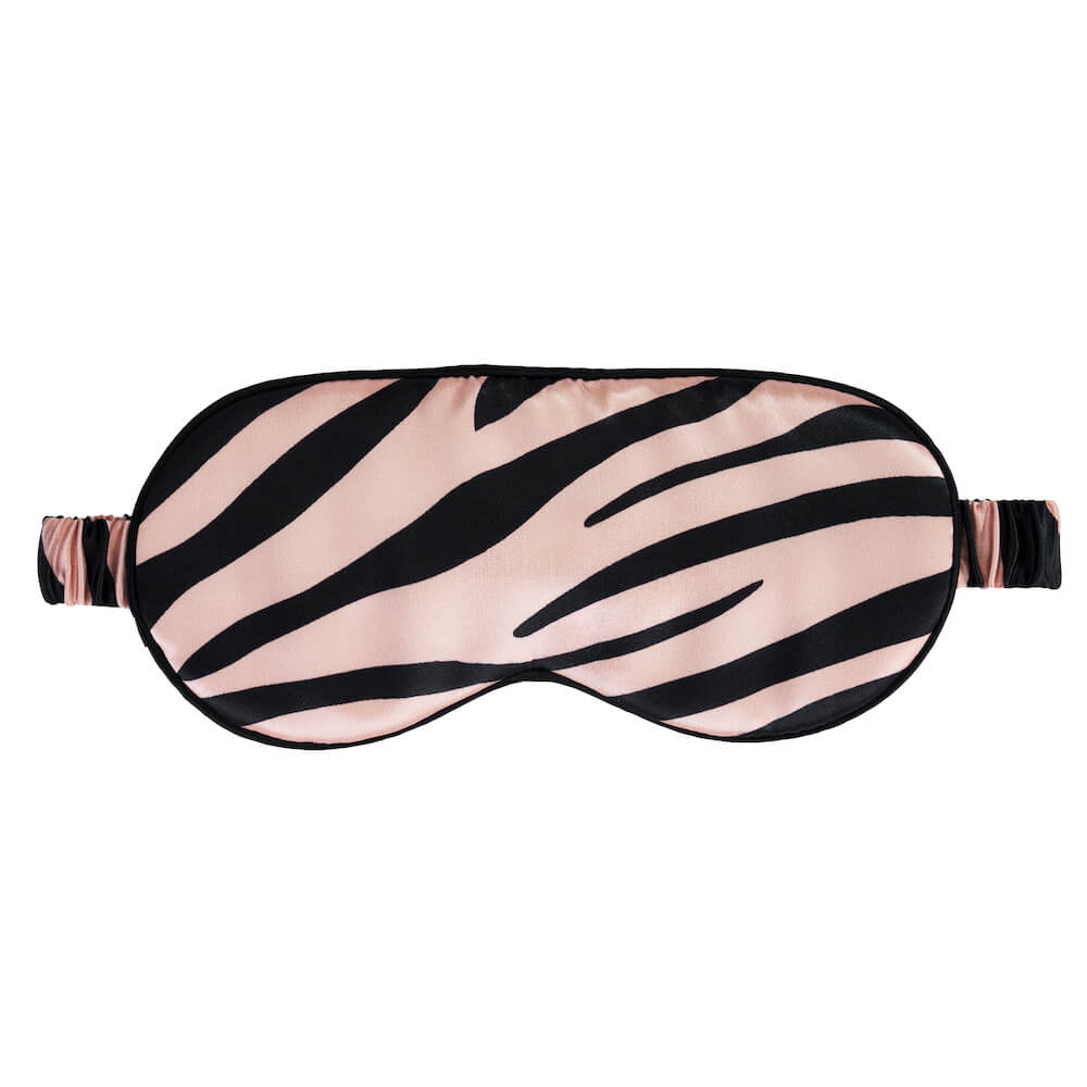 Tiger Sleep Mask Close-Up – Blissy 22 Momme Silk