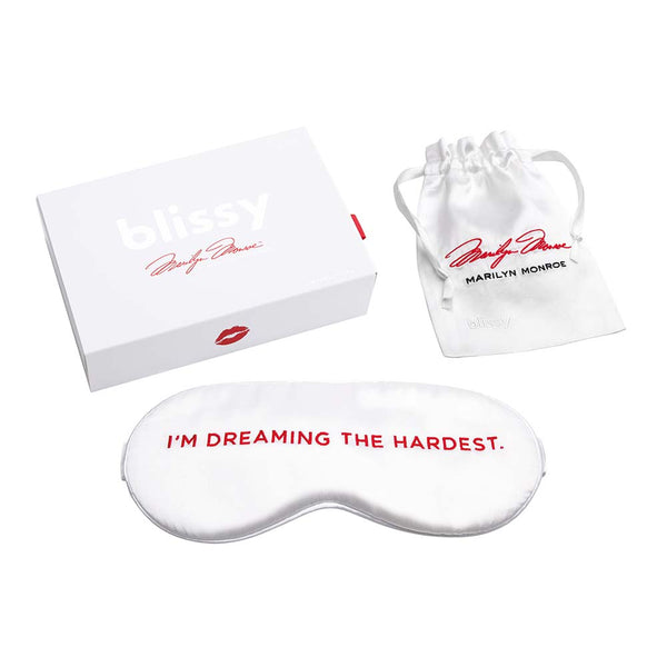 Blissy Marilyn Monroe™ Sleep Mask – 22 Momme Mulberry Silk, 100% Silk